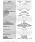 Rock Solid 520nm Green Concentricity Laser Module specifications sheet detailing performance, dimensions, and safety features.