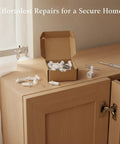 Spring Latch Repair Kit With Pins And Staples For Curtains Blinds And Cabinet Doors 130 Piece Set next to curtain and cabinet