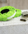 Heavy Duty One Eight Gauge Cap Staples For Pneumatic Staplers In A Killer Two Thousand Pack, green caps and staple strips.