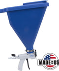 Sharpshooter 1 Hopper Gun for Texture and Spray, 2 Gallon Nylon Gun with Seven Orifice Sizes, Made in USA logo visible