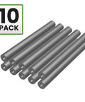 Top Shelf 3/4 Inch Outside Diameter 5/16 Inch Inner Bore 8 Inch Long Mild Steel Seamless Tubes 10 Pack displayed in a group.