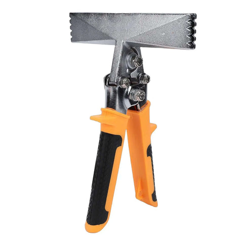 6 Inch Sheet Metal Bending Pliers With Straight Jaw Hand Seamer, Ergonomic HVAC Pliers, Forged CRV Steel Construction, Rustproof Design