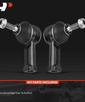 Front Outer Tie Rod End for Smart Fortwo 2008 2016 Replacement, driver and passenger side, pack of 2 steel steering ends