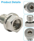 Ultimate M14x1.5 Oversize Piggyback Car Oil Drain Plug Repair Kit Made From Premium Stainless Steel For Easy Self Tapping Install And Serious Durability On Any Rig threaded stainless steel oil drain plug with hex head
