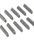 Indexable Carbide Lathe Turning Inserts, 10 Piece Solid Carbide Cutting Tool Set For Metal Turning, High-Precision Inserts Compatible With LDA Toolholders