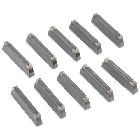 Indexable Carbide Lathe Turning Inserts, 10 Piece Solid Carbide Cutting Tool Set For Metal Turning, High-Precision Inserts Compatible With LDA Toolholders