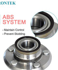 Front Wheel Hub And Bearing Assembly Pair With ABS 5 Lug For Dodge Challenger Charger Magnum And Chrysler 300 2005 To 2014 RWD
