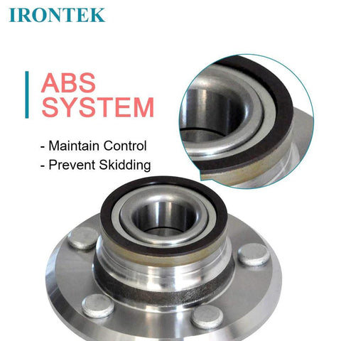 Front Wheel Hub And Bearing Assembly Pair With ABS 5 Lug For Dodge Challenger Charger Magnum And Chrysler 300 2005 To 2014 RWD