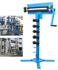 Bead Roller For Sheet Metal With Twelve Dies, Heavy Duty Rotary Beading Machine shown with additional setup images.