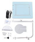 Components of Workhorse 72W Hot Wire Foam Cutter Table Tool For Styrofoam Cutting And Sculpting shown on a white background.