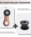 Heavy Duty Chain Tensioner With Spring For 110cc 125cc 140cc Dirt Pit Pro Dirt Bikes And ATVs, includes roller spare part.