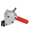 Aramox Power Drill Nibbler Sheet Metal Cutter Attachment High Torque Punch Tool with non-slip grip and metal body.