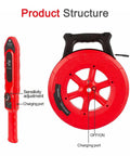 Pipe Blockage Detector And Water Pipe Locator With Wireless Underground Diagnostic Tool Wall Scanner unit and reel components