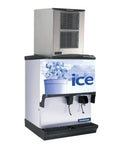 Commercial Nugget Ice Maker Producing One Thousand One Hundred Eighty Six Pounds Daily With Two Hundred Fifty Pound Hopper Fits Twenty Two Inches Width Ideal For Bars Or Restaurants Featuring Quick Air Cooled Cooling And Easy Water Lever Adjustments.