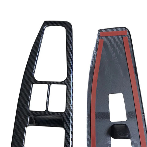 Four Piece Carbon Fiber Color Door Window Control Panel Cover Trim For Hyundai Elantra 2017 2018 2019 2020