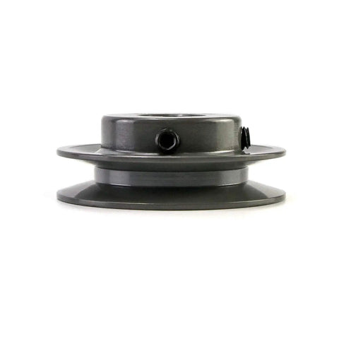 Single Groove V Belt Pulley Sheave 3.05 Inch OD 7/8 Inch Bore Cast Iron Fixed Bore 1 Groove Web Sheave For V Belts 3L 4L A AX Anti Corrosion Durable Drive Pulley Beefy Build