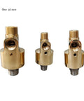 Built Tough High Speed Rotary Union For Cooling Water And High Temperature Swivel Joint With Right Hand Thread HS-G40-20, Brass Connectors, Dual Inlet Outlet, Lightweight Durable Connector For Rotating Machinery, brass one-piece swivel joint