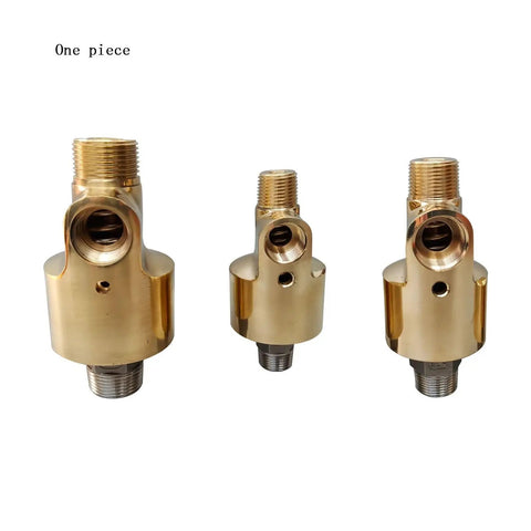 Built Tough High Speed Rotary Union For Cooling Water And High Temperature Swivel Joint With Right Hand Thread HS-G40-20, Brass Connectors, Dual Inlet Outlet, Lightweight Durable Connector For Rotating Machinery, brass one-piece swivel joint