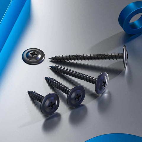 100 Pieces Size Eight By Two Inch Wood Screws With Phillips Modified Truss Head For Quick Wood Fastening Stainless Steel 410 Black Zinc Plated Self Tapping Fasteners For Woodworking DIY Projects Pro Grade Heavy Duty