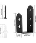 2x4 Door Barricade Brackets Heavy Duty U Shaped Security Holders For 2 By 4 Lumber Built Tough As Nails Carbon Steel