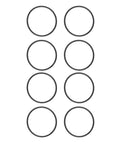 8 Pack Replacement O Ring For CLX200K Hayward Pool Chlorinator Lid CL200 CL220 Exact Fit Premium Heavy Duty Rubber Built Tough For A Pro Grade Seal Easy Install Leak Proof Performance, 5.2 inch rubber seals