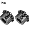 Bevel Gear Duo Pack 0.8 Module 1to1 Reduction 15 Teeth With 5mm Bore 45 Steel for precise 45 degree steering projects, front view
