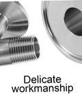 Premium Stainless Steel Tri Clamp Ferrule Adapter Kit With Hose Barb And Silicone Seals For Home Brew Pro Setup Perfect Beer Making Gear 304 SS threaded ferrule
