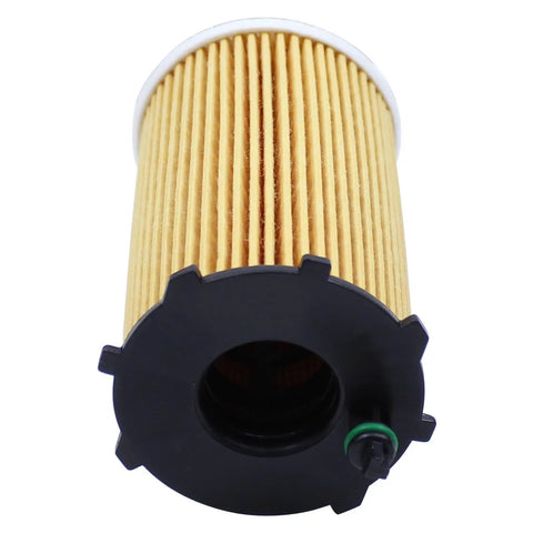 Close-up of a filter from Four Piece Engine Oil Filter Kit That Fits Kia Sedona 2011 Through 2018, Sorento 2011 Through 2018.