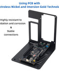 Thunderbolt Three Four External Graphics Enclosure Straight, showcasing PCB with Nickel and Gold technology for stability.