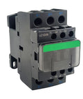 Non Reversing 3 Pole Contactor, 25A, 120VAC Coil, 1 NO and 1 NC Auxiliary, Heavy Duty Motor Starter For 3 Phase Systems, front view