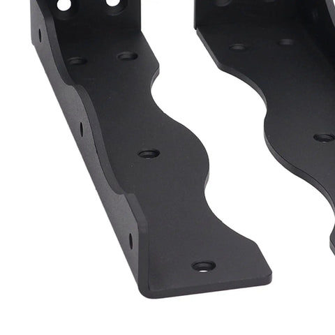 Heavy Duty Floating Shelf Bracket Made Of Carbon Steel Built Tough Rust Resistant Frosted Black Finish Wall Mounted Shelf Bracket