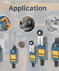 Rock Solid Micro Limit Switch With Coil Spring Rod 1NO 1NC 5A 250VAC IP65 for automation systems, shown in various applications