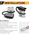 Installation guide for 6 To 10 Gauge 50A Battery Quick Connect Wire Harness Kit With Quick Disconnect Plug For Winch Auto Car Trailer And Electrical Devices 2 Pieces Gray Great For Heavy Duty Use With Reliable Disconnects For Inverters And Solar Panels