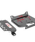 Heavy Duty Winch Mount Plate Bracket Kit For Polaris RZR 900 1000 XP Turbo And General 1000 EPS 2014 2019 showing bolt pattern measurements