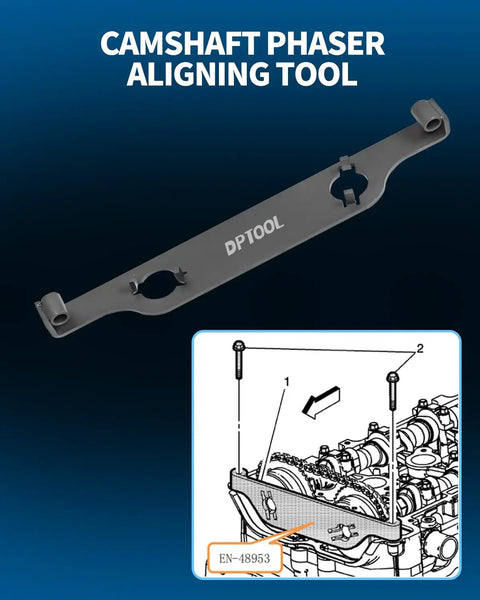 Camshaft Actuator Locking Timing Tool Kit For GM Ecotec 2.0 2.4 Engines Includes Cam Phaser Retainer And Water Pump Sprocket Holder