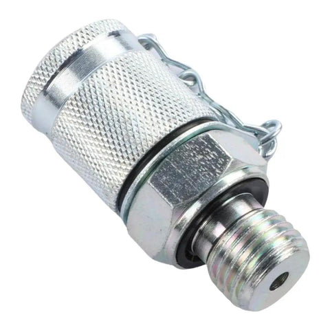 Must-Have Excavator Hydraulic Pressure Testing Adapter Kit For Shop Work And On-Site Diagnostics With Ten Piece Brass Seal Set Featuring M14 Npt Unf M10 And G1/8 Fittings To Safely Attach Gauges And Troubleshoot Failures Like A Pro. brass hydraulic test adapter with threaded fitting and dust cap