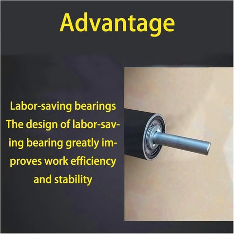 Portable Electric Grout Gun For Tile And Masonry Pointing Workhorse With Nine Nozzles No Drill Required Caulking Sprayer showing labor-saving bearings design