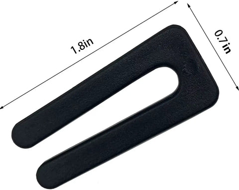 Black plastic clip from Easy Peasy Ceiling Fan Blade Balancing Kit Three Pack With Plastic Clips And Nine Metal Self Adhesive Weights Fix Unbalanced Fans Fast
