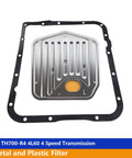 TH700 R4 4L60 Automatic Transmission Filter And Gasket Kit For 1982 1994 GM Models Replace 8667689 TF235 DIY Ready