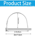 Beefed Up 30 Pack Trailer Coupler Pins One Quarter Inch Shaft Locking Pin Safety PTO Pin One Quarter Inch By Two And Three Quarters Inches
