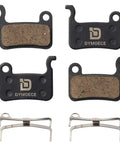 2 Pairs Bicycle Disc Brake Pads For Shimano Deore XT XTR LX SLX Saint Disc Brakes resin semi metallic with springs