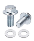 Honda 21 Inch Mower Blade Hex Bolts Kit M10 By 1.25 With Flanged Bolts And Washers, secure lawn care mounting hardware.