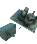 A5840 Worm Gear Motor Reducer Box for Micro DC Stepper Motor showing gears and casing, designed for heavy lifting and precise control.