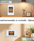 Smart Light Switch 1 2 3 Gang 3 Way For Whole House With LCD Panel And WiFi Mesh Never Offline Two Point Four Gigahertz shown both vertically and horizontally