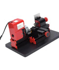 Aolidsive Mini Motorized Lathe Machine With High Speed Steel Turning Tool 20k Rpm with compact design for small workshop projects.
