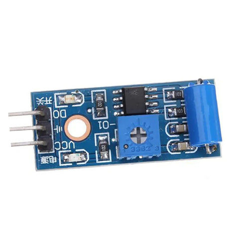 Motion Detection Vibration Sensor Module Alarm Switch with Alertor for DIY Security Systems 1 Piece High Sensitivity Vibe Sensor Drive Easy Connect Versatile Motion Alarm Module for Home Office and Industrial Use, blue PCB