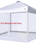 Replacement Mesh Sidewall for 10x10 Canopies and Gazebos White 86x120 Inches Fits Most 10x10 and 10x20 Foot Pop Up Canopies