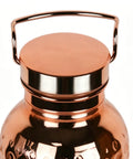 Copper Water Bottle With Easy Temperature Control And Built Tough Leakproof Insulated Design for men and women, close-up of cap