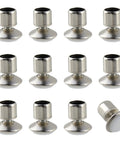 Five Eighth Inch Swivel Glides For Cabinets Tables And Chairs Pack Of 12 Durable Nickel Plated Metal Construction