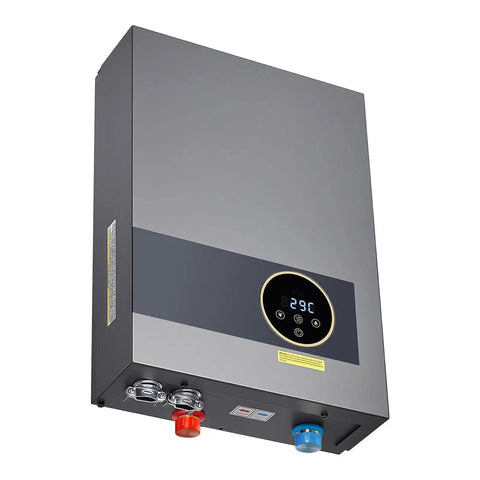 Heavy Duty 36KW Tankless Electric Water Heater 240V On Demand Straight Up Instant Hot Water For Bathroom Kitchen With LCD Touch Screen
